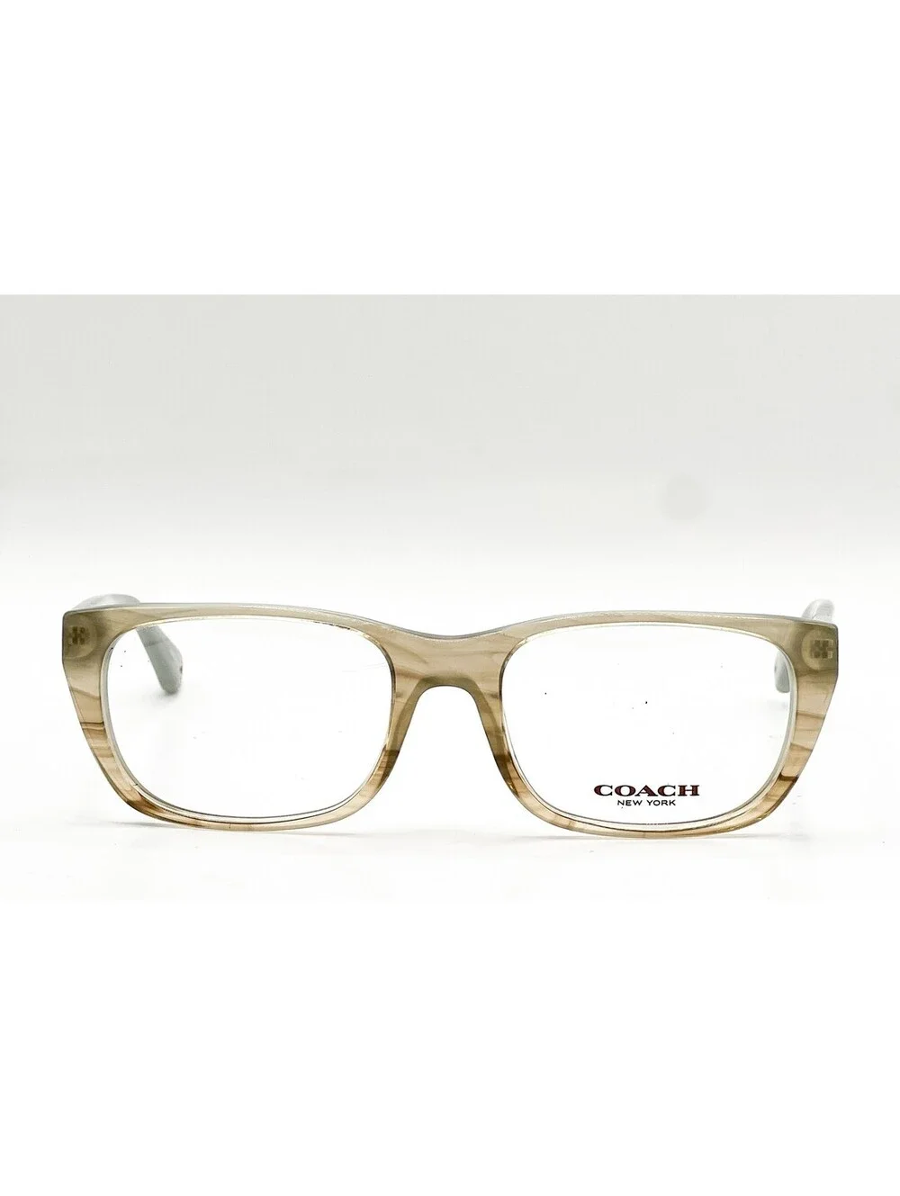 Coach HC 6048 5184 Seafoam Horn Rectangle Authentic Eyeglass Frames 51-17